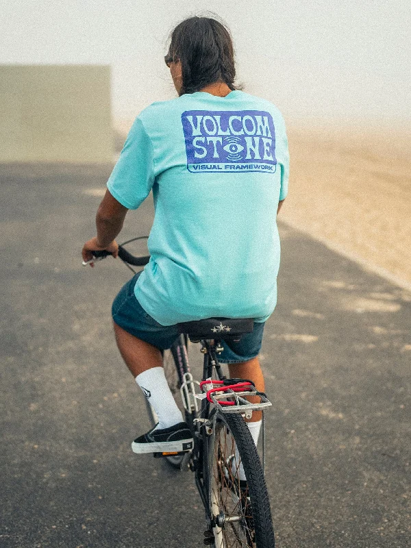 Weekend Savings Fiesta Viz Fray Short Sleeve Tee - Crete Blue