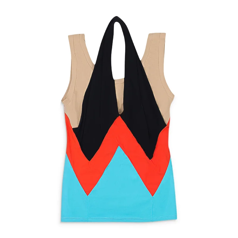Hurry Up WALTER VAN BEIRENDONCK W-TOP MULTICOLOR TANK?TOP