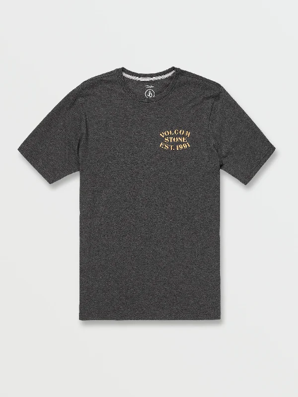 Weekend Discounts to Love Weegee Short Sleeve Tee - Dark Black Heather