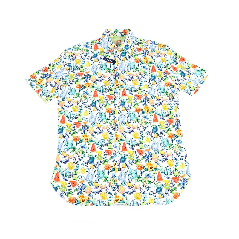Instant Savings White with Fruit Print Shirt
