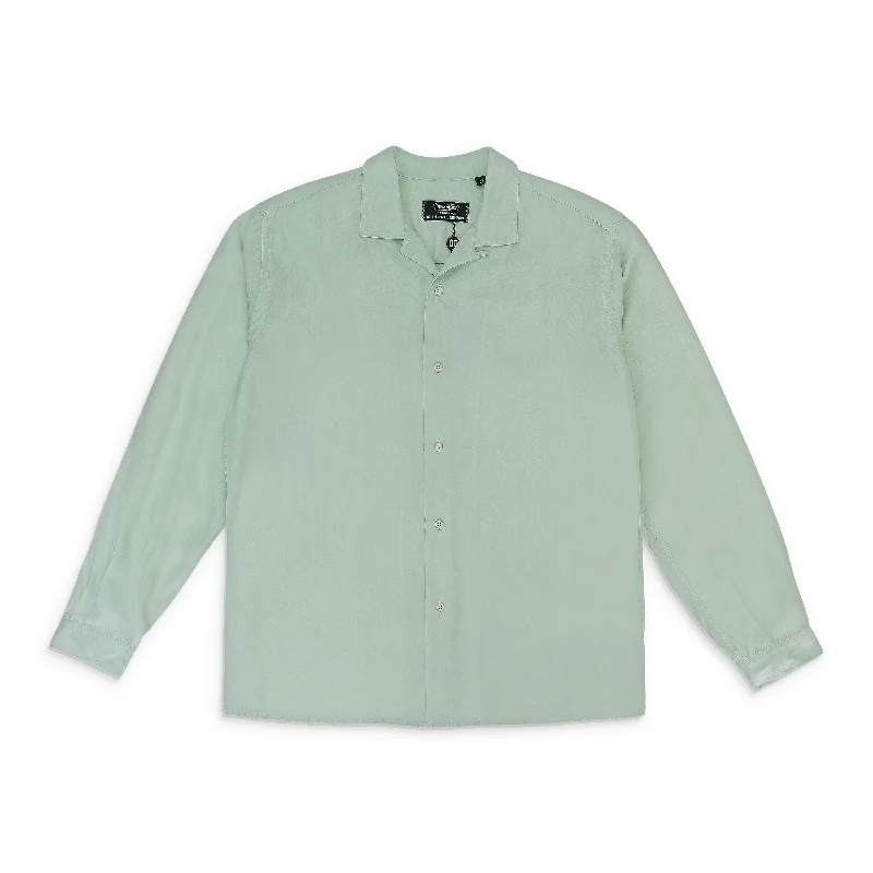 Celebrate the Weekend with Discounts X OC TENCEL LONG SLEEVE MINT BUTTON-DOWN SHIRT